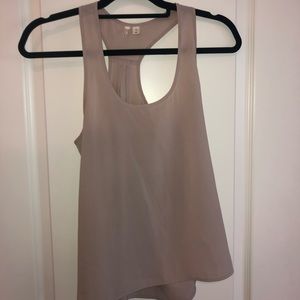 Tan silky tank